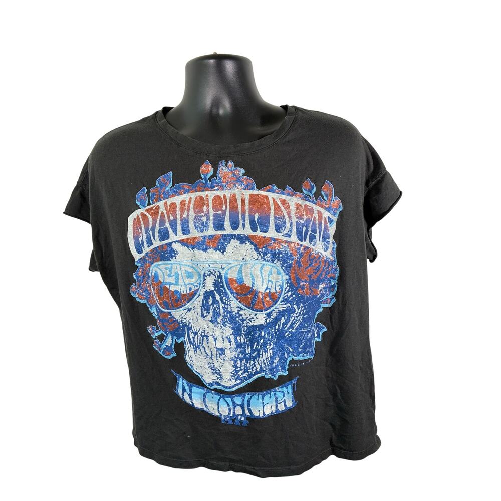 Grateful Dead T Shirt Large In Concert Skull Cut Off Tee